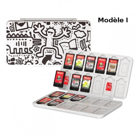 Pochette de rangement 24 cartouches de jeux Nintendo Switch Lite
