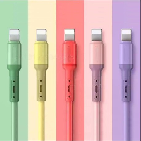 Cable USB iphone liquid silicone pas cher