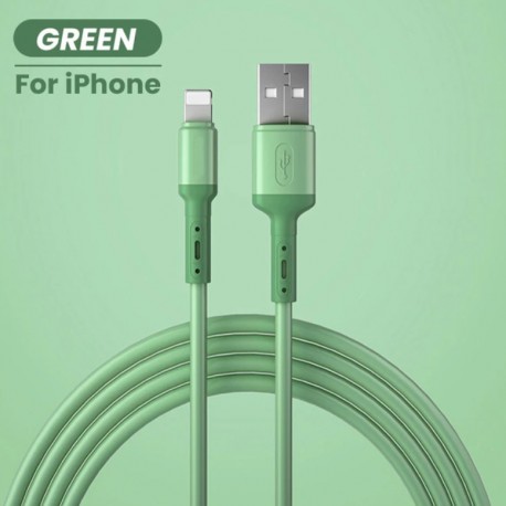 Cheap liquid silicone iphone usb cable