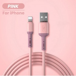 Cheap liquid silicone iphone usb cable