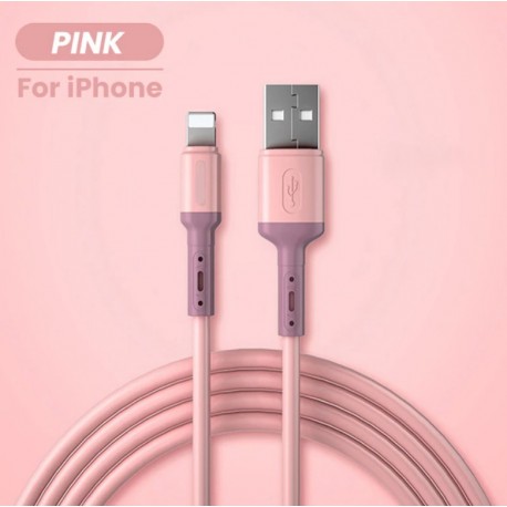 Cheap liquid silicone iphone usb cable