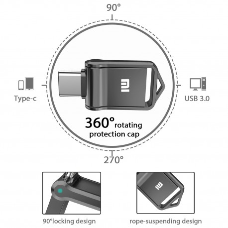 Xiaomi USB Type-C Flash Drive U Disk 128GB 256GB 512GB 1T 2T High Speed USB 3.0
