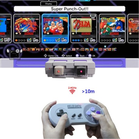 Manettes de jeu SNES Super Nintendo Classic et mini sans fils 2 modèle au choix compatible Retro Box console retrogaming
