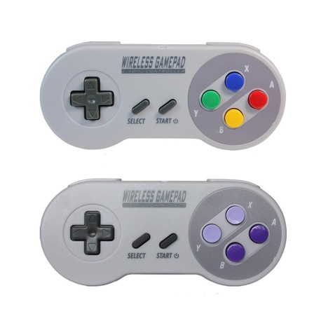 Manettes de jeu SNES Super Nintendo Classic et mini sans fils 2 modèle au choix compatible Retro Box console retrogaming