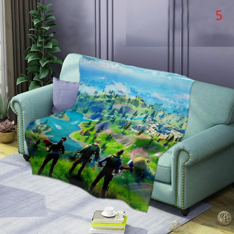 Fluffy blanket Fortnite battle royal style very soft