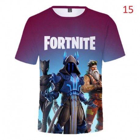 Tee shirt Fortnite Battle Royale imprimé en 3D pour enfant