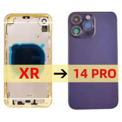 Transformation Theiphone XR to iphone 14 Pro with lock glass logo and chassis