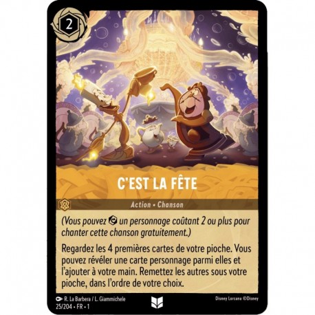 C'est la fête foil disney Lorcana