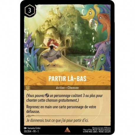 Partir là-bas foil Disney Lorcana