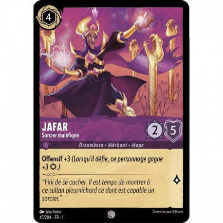 Jafar, Sorcier maléfique Foil Disney Lorcana