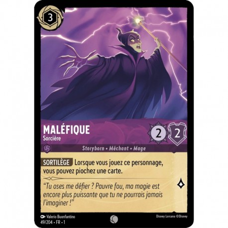 Maléfique, Sorcière Foil DIsney Lorcana