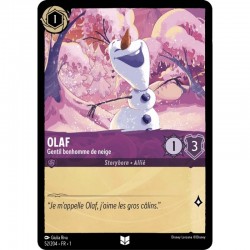 52/204 Olaf, Gentil bonhomme de neige - FOIL - Carte Disney Lorcana