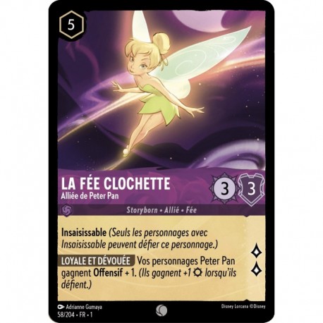 La Fée Clochette, Alliée de Peter Pan Foil Disney Lorcana