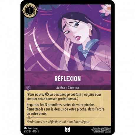 Réflexion foil disney Lorcana