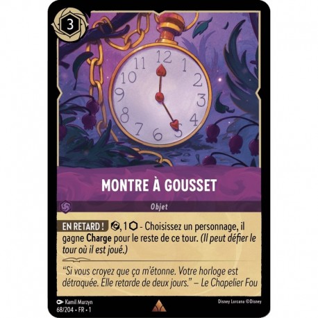 Montre à Gousset Foil Disney Lorcana