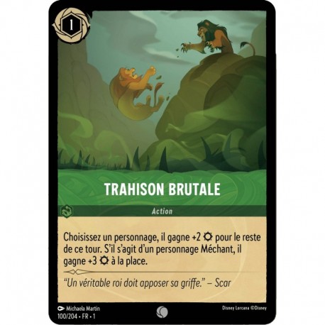 Trahison Brutale Foil Disney Lorcana