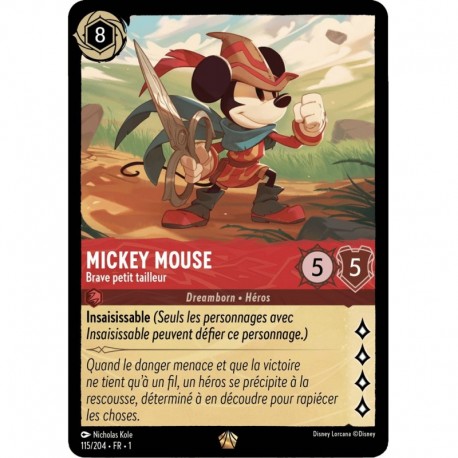 Mickey Mouse, Brave petit tailleur Foil Lorcana