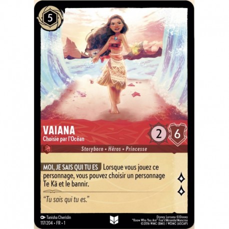 Vaiana, Choisie par l'Océan Foil Disney Lorcana