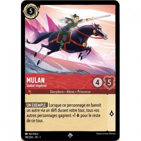 Mulan, Soldat impérial Foil Disney Lorcana