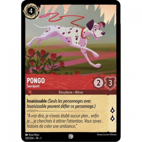 Pongo, Sacripant Foil Disney Lorcana