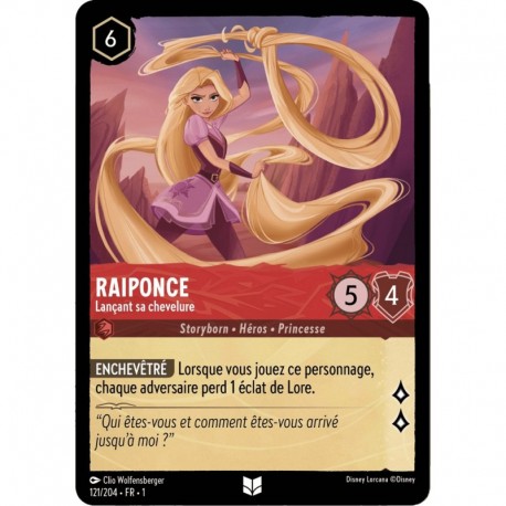 Raiponce, Lançant sa chevelure Foil Disney Lorcana