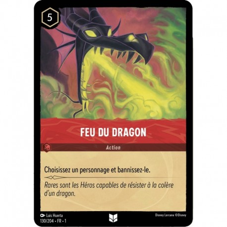 Feu du Dragon Foil Disney Lorcana