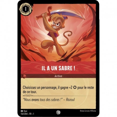 Il a un Sabre ! Foil DIsney Lorcana