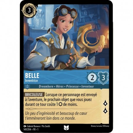 Belle, Inventrice foil disney Lorcana