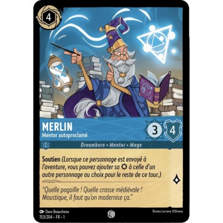 Merlin, Mentor autoproclamé Foil Disney Lorcana