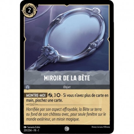 Miroir de la Bête foil Disney Lorcana pas cher