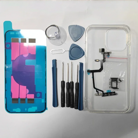 iPhone X to iPhone 14 Pro rear chassis, with logo and Tools