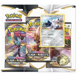 Tripack Pokémon - Clash des Rebelles EB02 - Duraludon / x3 Boosters