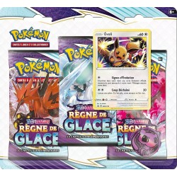 x3 Boosters / Tripack Règne de Glace : Evoli EB06 Pokémon