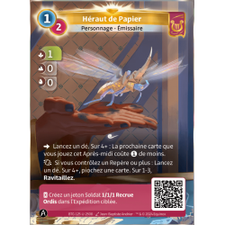 Héraut de Papier Carte Unique Altered KS TCG