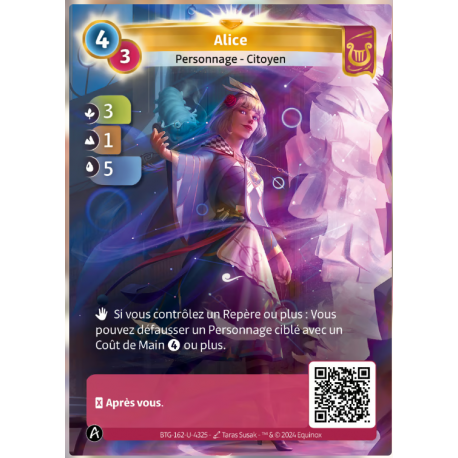 Alice Carte Unique Lyra Altered TCG