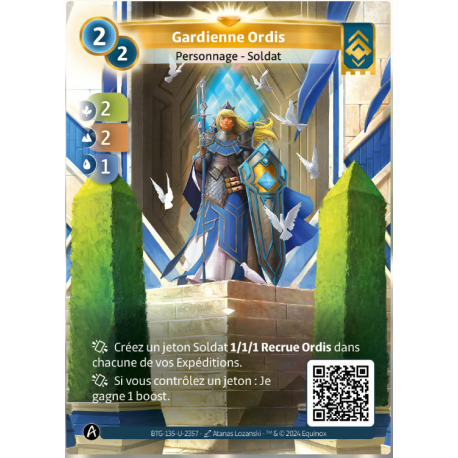 Gardienne Ordis Carte Unique Altered TCG