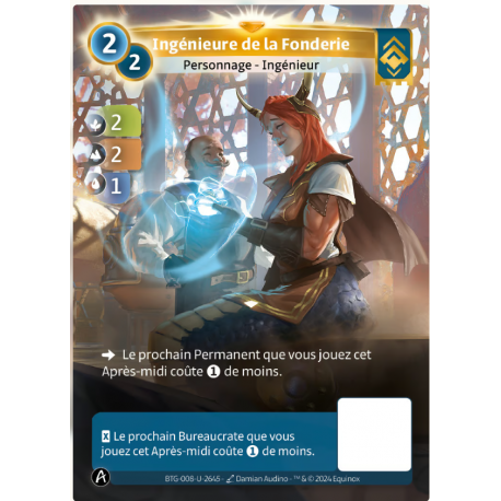 Ingénieure de la Fonderie Carte Unique Ordis Altered TCG