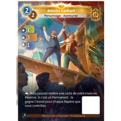 Amelia Earhart carte Unique Axiom Altered TCG