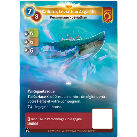 Kaibara, Léviathan Asgarthi Carte Unique Bravos Altered TCG