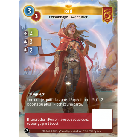 Red 3-3 Carte Unique Bravos- Altered TCG