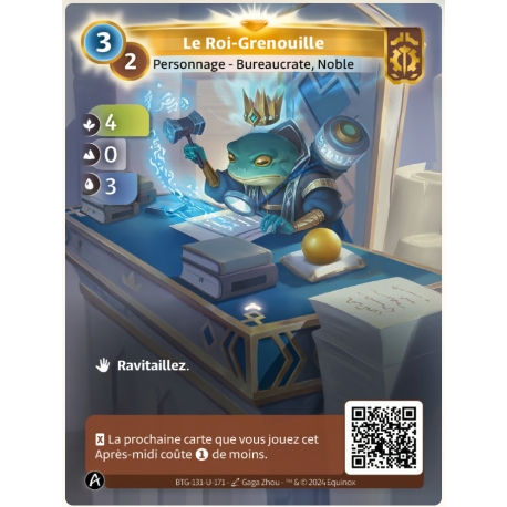 Le Roi Grenouille Carte Unique Axiom Altered TCG