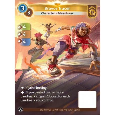 Bravos Tracer ALT Unique Card Axiom Altered TCG