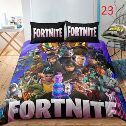 Parure de Lit Fortnite housse de couette Anime Battle Royale avec taie d'oreiller, 4 tailles de literie