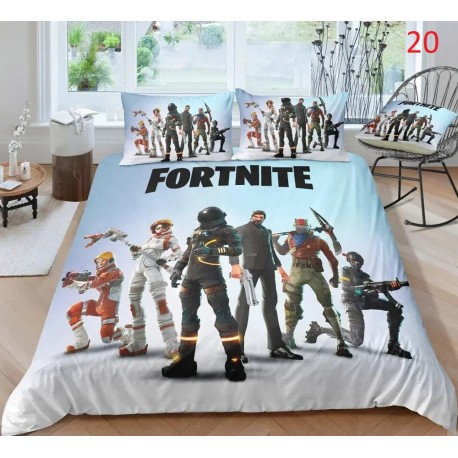 Fortnite Bedding Set Anime Battle Royale Duvet Cover with Pillowcase, 4 Bedding Sizes