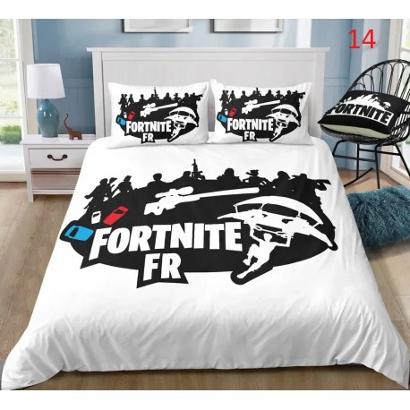 Fortnite Bedding Set Anime Battle Royale Duvet Cover with Pillowcase, 4 Bedding Sizes