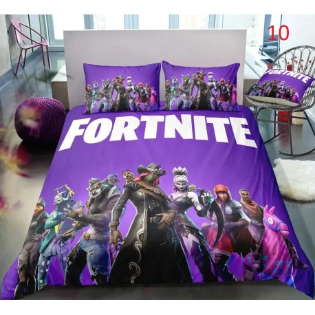 Fortnite Bedding Set Anime Battle Royale Duvet Cover with Pillowcase, 4 Bedding Sizes