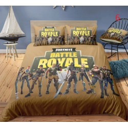 Fortnite Bedding Set Anime Battle Royale Duvet Cover with Pillowcase, 4 Bedding Sizes