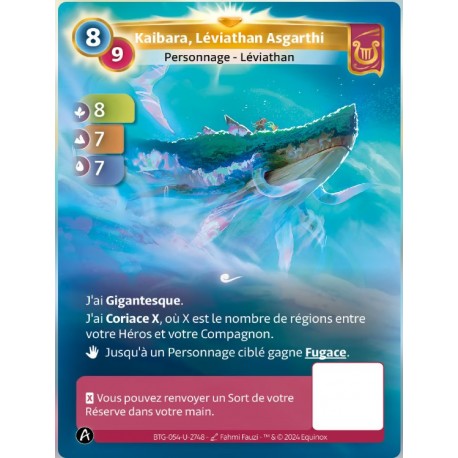 Kaibara, Léviathan Asgarthi 8/9 Unique Lyra Altered TCG