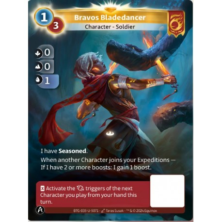 Bravos Bladedancer Card Unique Bravos Altered TCG