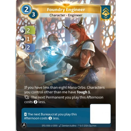 Foundry Engineer (2-1-2) Carte Unique Ordis Altered TCG